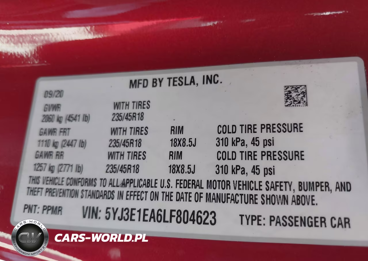 2020 Tesla Model 3 Standard Range Plus Rear-Wheel Drive-Standard Range Rear-Wheel Drive VIN:5YJ3E1EA6LF804623 - 9