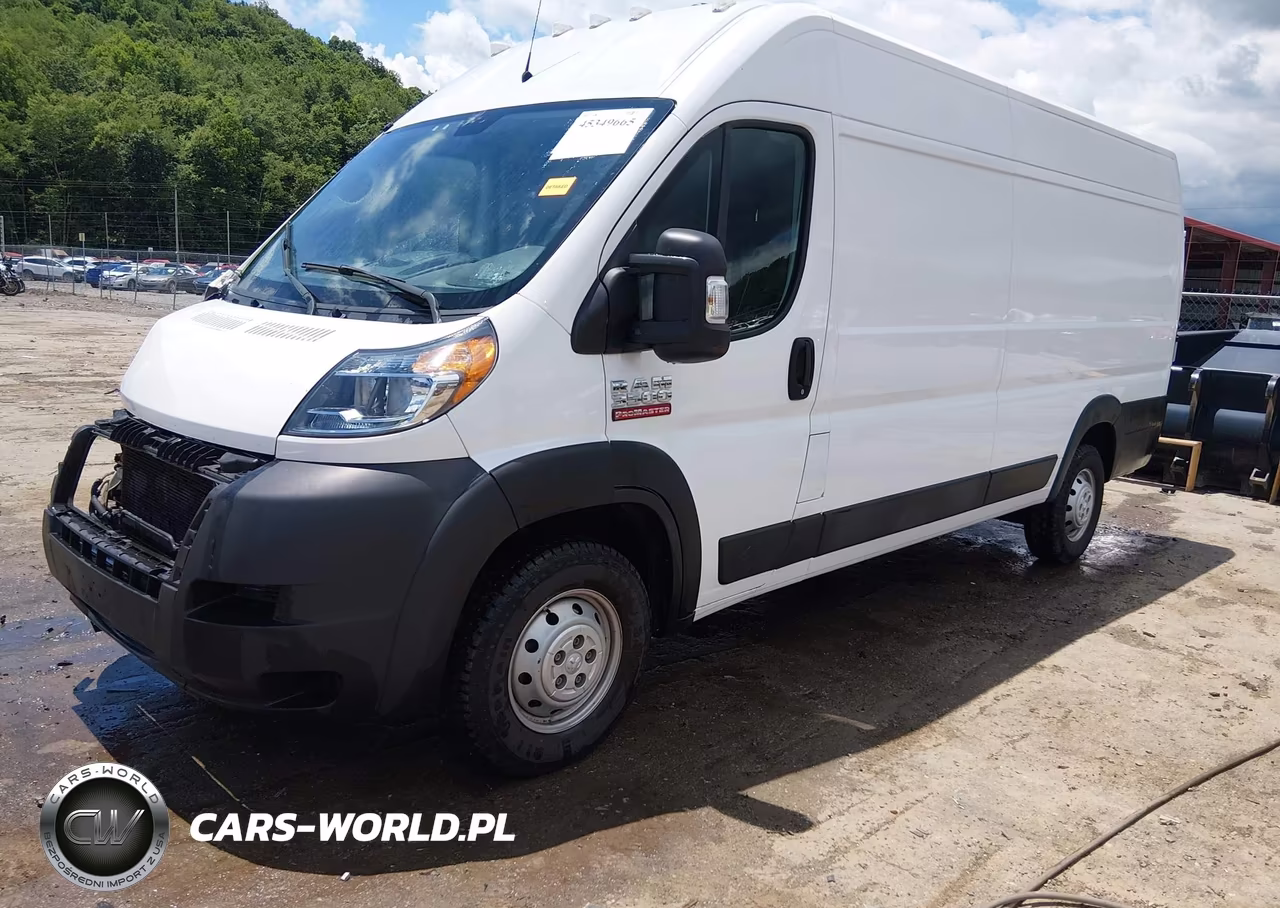 2019 Ram Promaster 3500 Cargo Van High Roof 159 Wb Ext VIN:3C6URVJG7KE565296 - 2