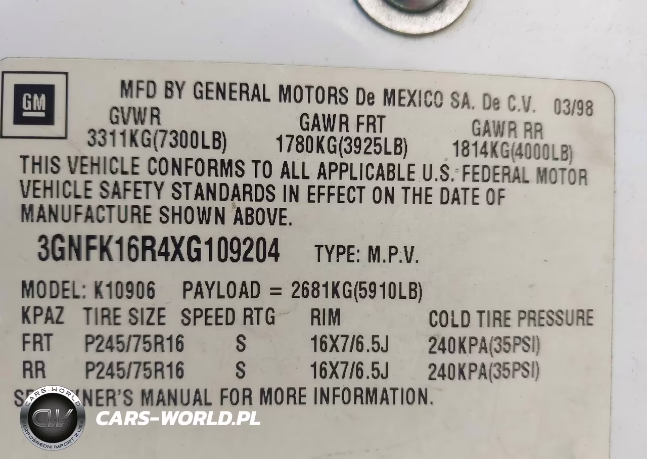 1999 Chevrolet Suburban Lt VIN:3GNFK16R4XG109204 - 9