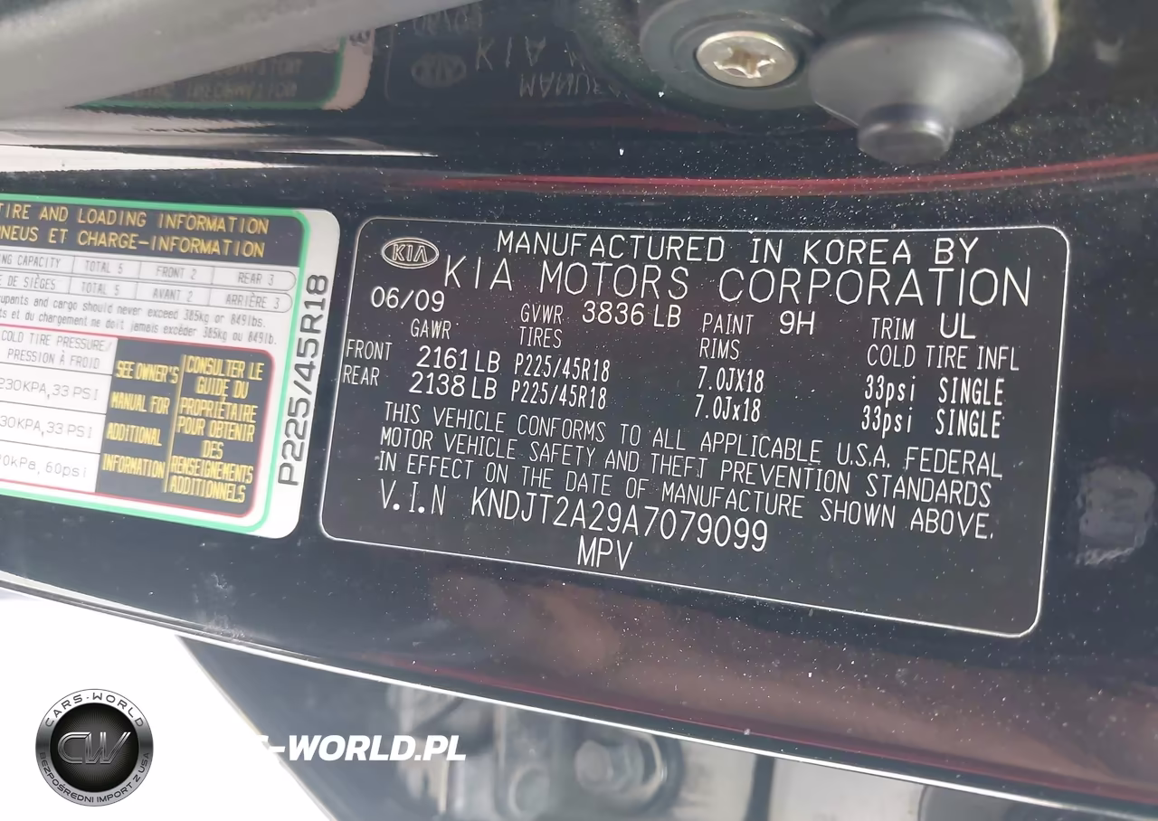 2010 Kia Soul Sport VIN:KNDJT2A29A7079099 - 9