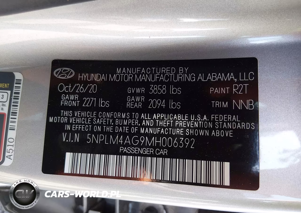 2021 Hyundai Elantra Sel VIN:5NPLM4AG9MH006392 - 9