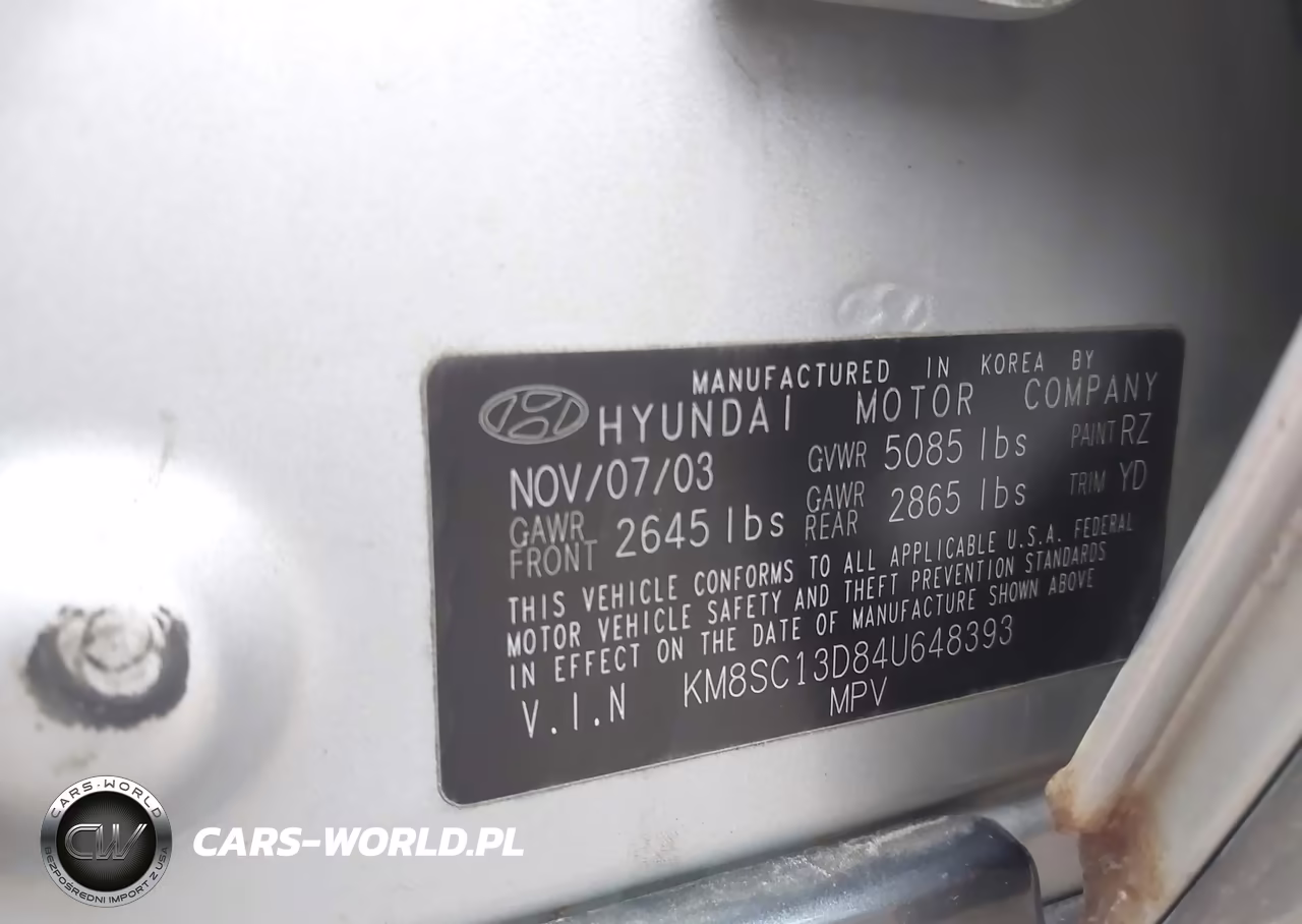 2004 Hyundai Santa Fe Gls VIN:KM8SC13D84U648393 - 9