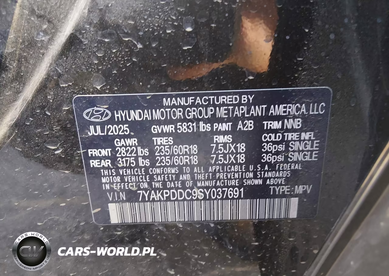 2025 Hyundai Ioniq 5 Xrt VIN:7YAKPDDC9SY037691 - 9