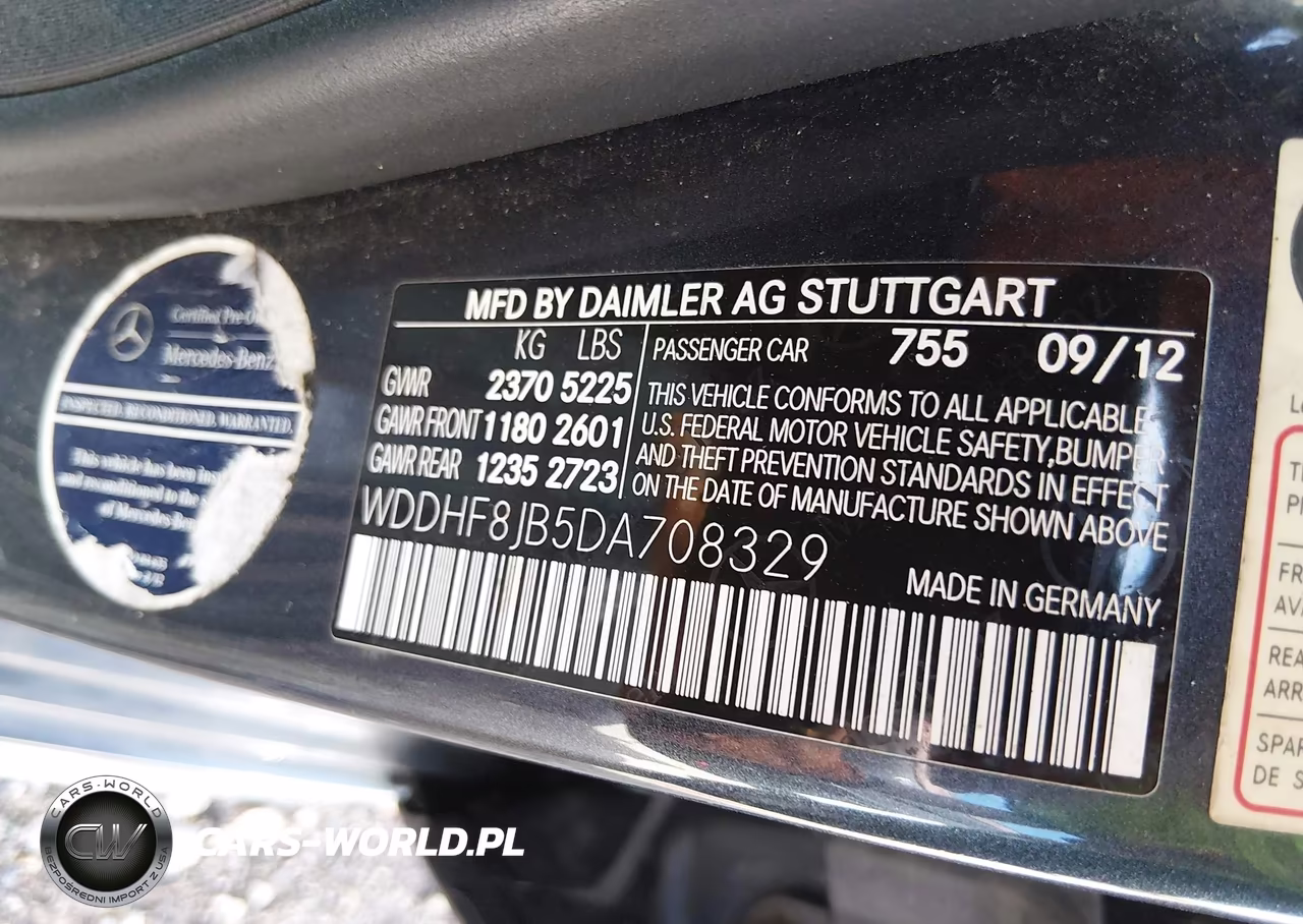 2013 Mercedes-Benz E 350 4Matic VIN:WDDHF8JB5DA708329 - 9