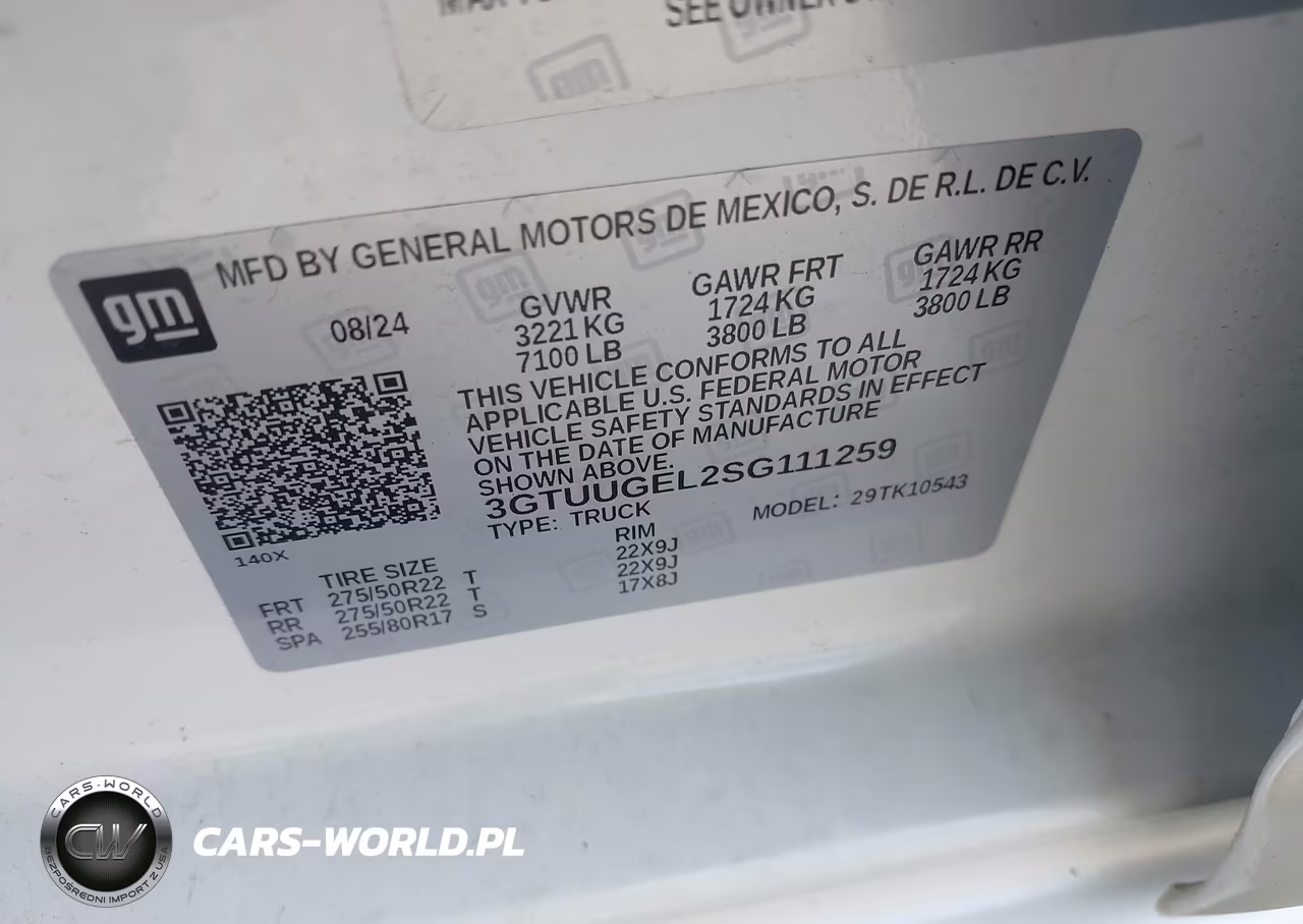 2025 GMC Sierra 1500 4Wd Short Box Denali VIN:3GTUUGEL2SG111259 - 9