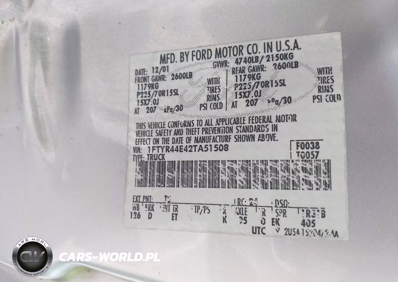 2002 Ford Ranger Xlt VIN:1FTYR44E42TA51508 - 9