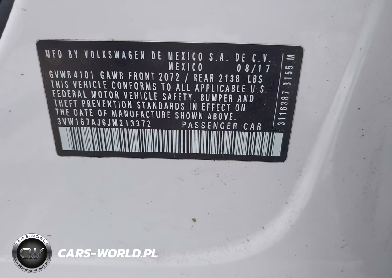 2018 Volkswagen Jetta 1.4T S VIN:3VW167AJ6JM213372 - 9