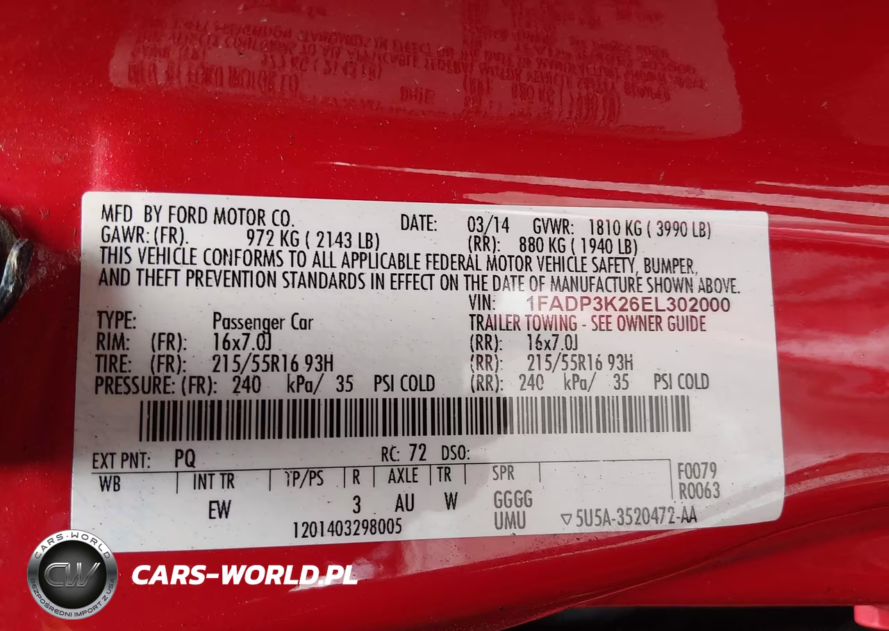 2014 Ford Focus Se VIN:1FADP3K26EL302000 - 9