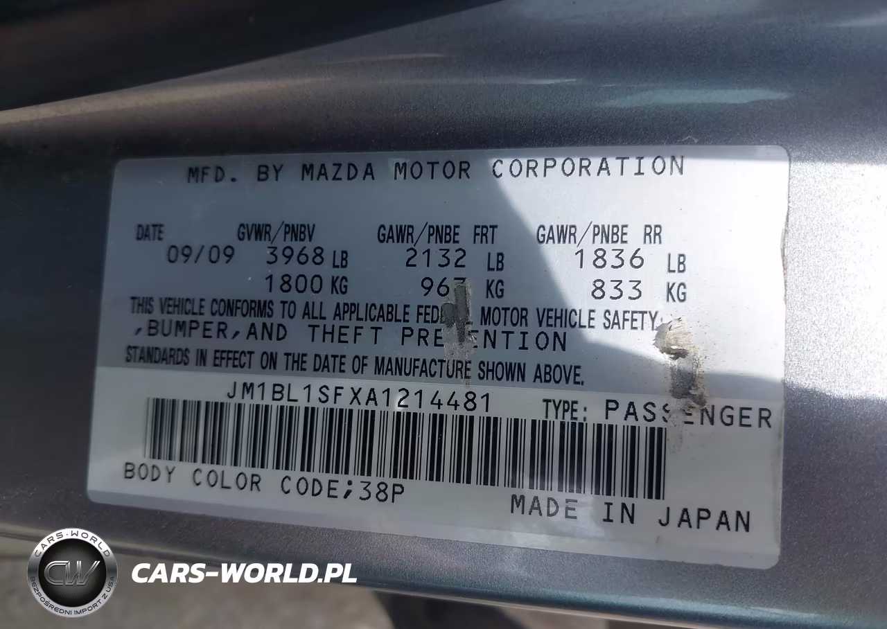 2010 Mazda Mazda3 I Touring VIN:JM1BL1SFXA1214481 - 9