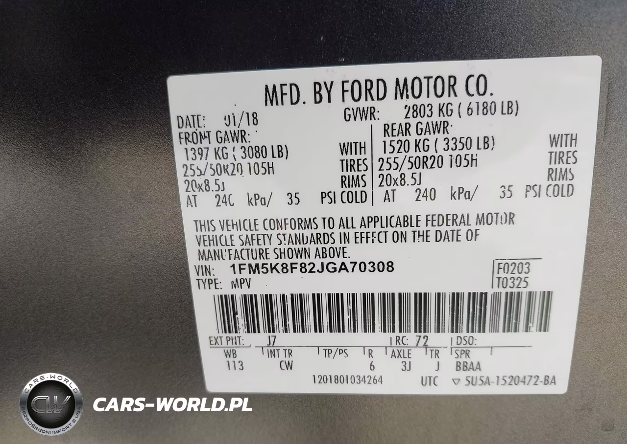 2018 Ford Explorer Limited VIN:1FM5K8F82JGA70308 - 9
