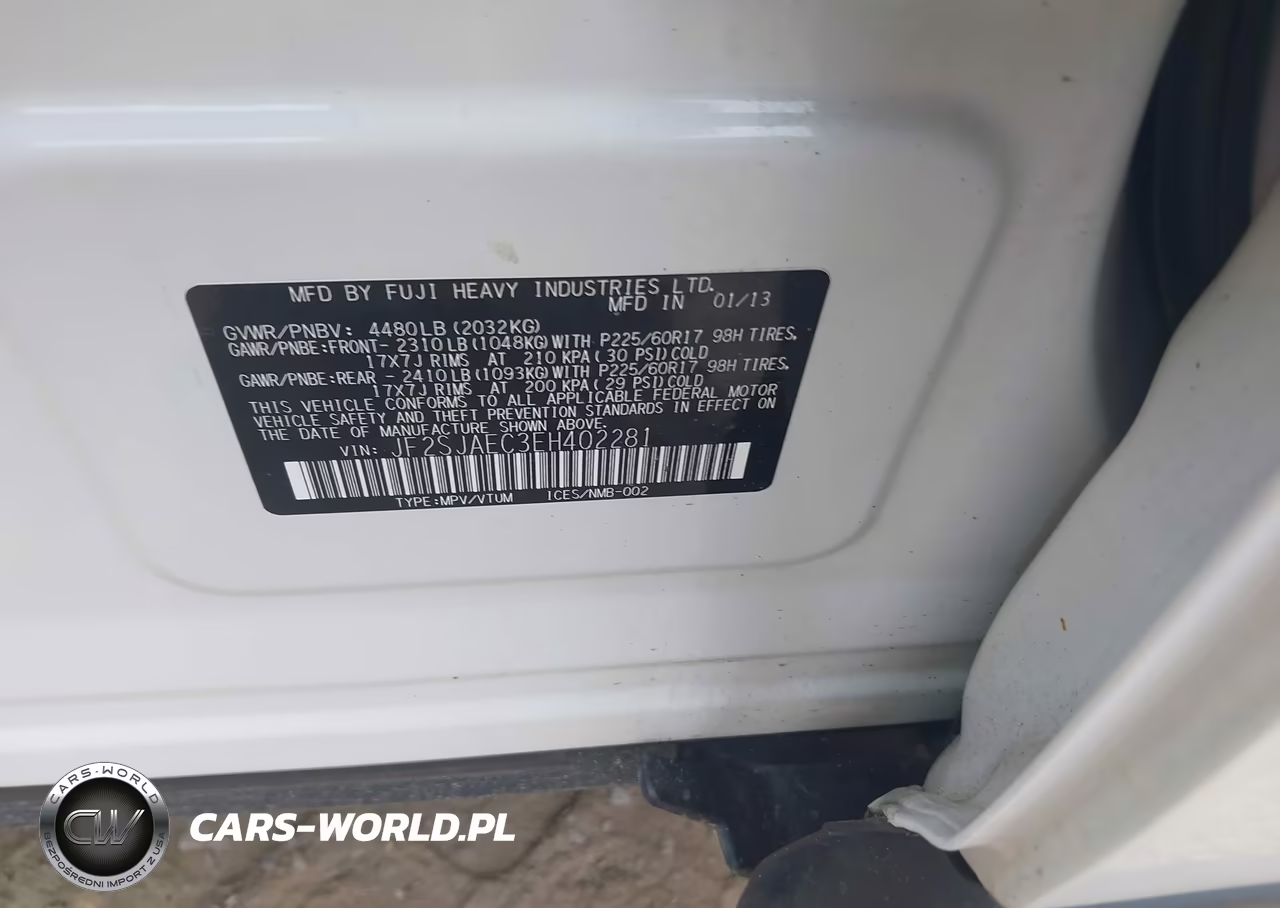 2014 Subaru Forester 2.5I Premium VIN:JF2SJAEC3EH402281 - 9
