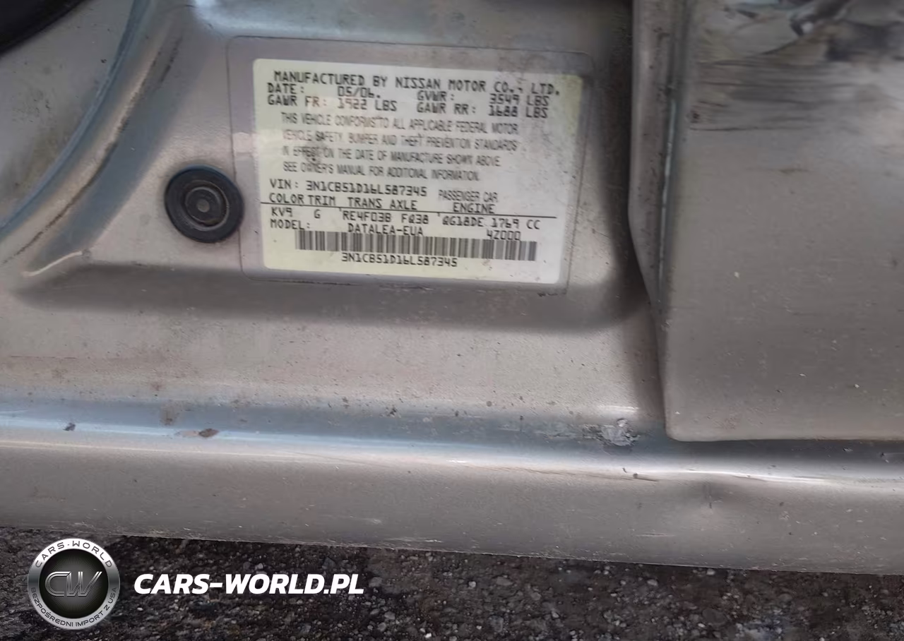 2006 Nissan Sentra 1.8S VIN:3N1CB51D16L587345 - 9
