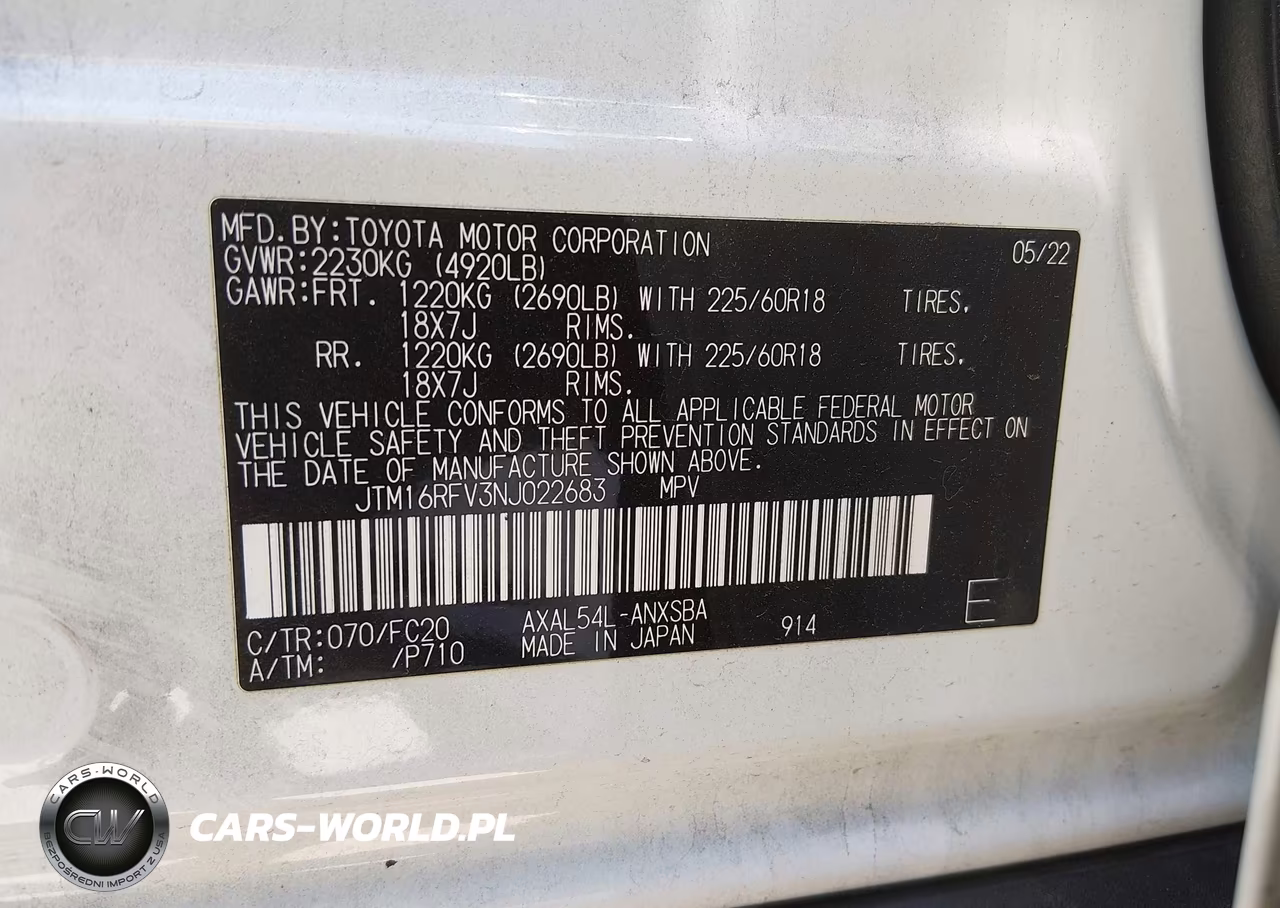 2022 Toyota Rav4 Hybrid Se VIN:JTM16RFV3NJ022683 - 9