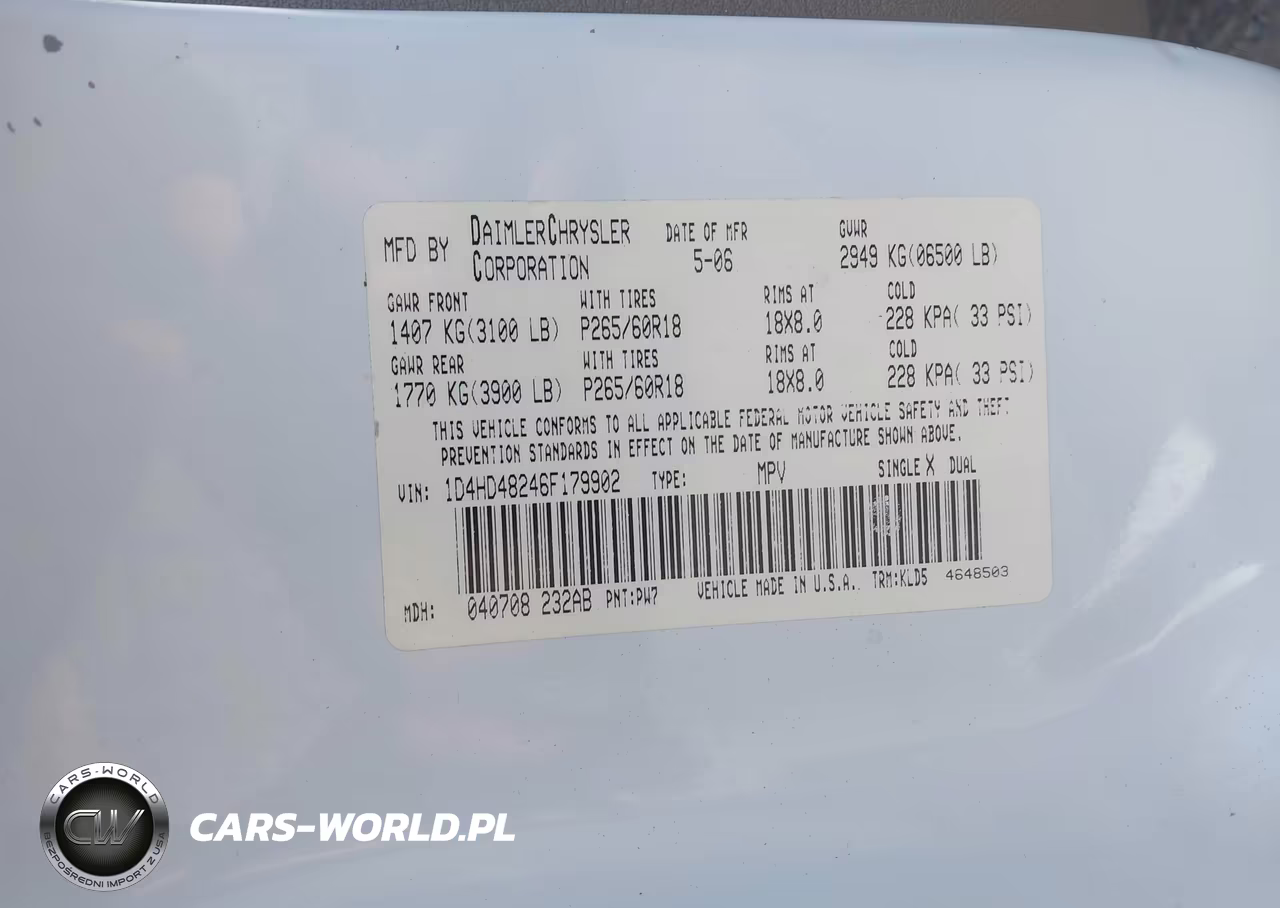 2008 Dodge Durango Limited VIN:1D8HB58N08F128663 - 9