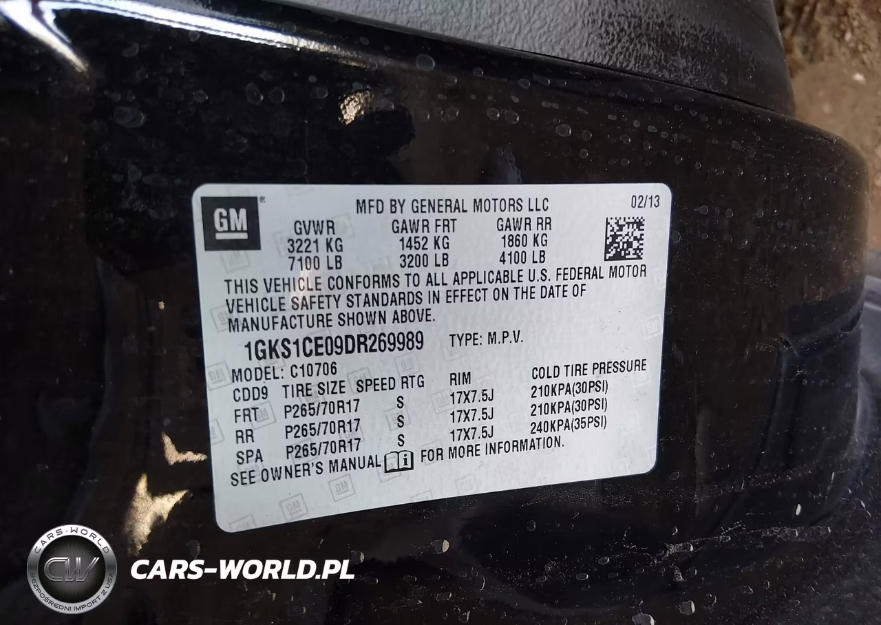 2013 GMC Yukon Slt VIN:1GKS1CE09DR269989 - 9