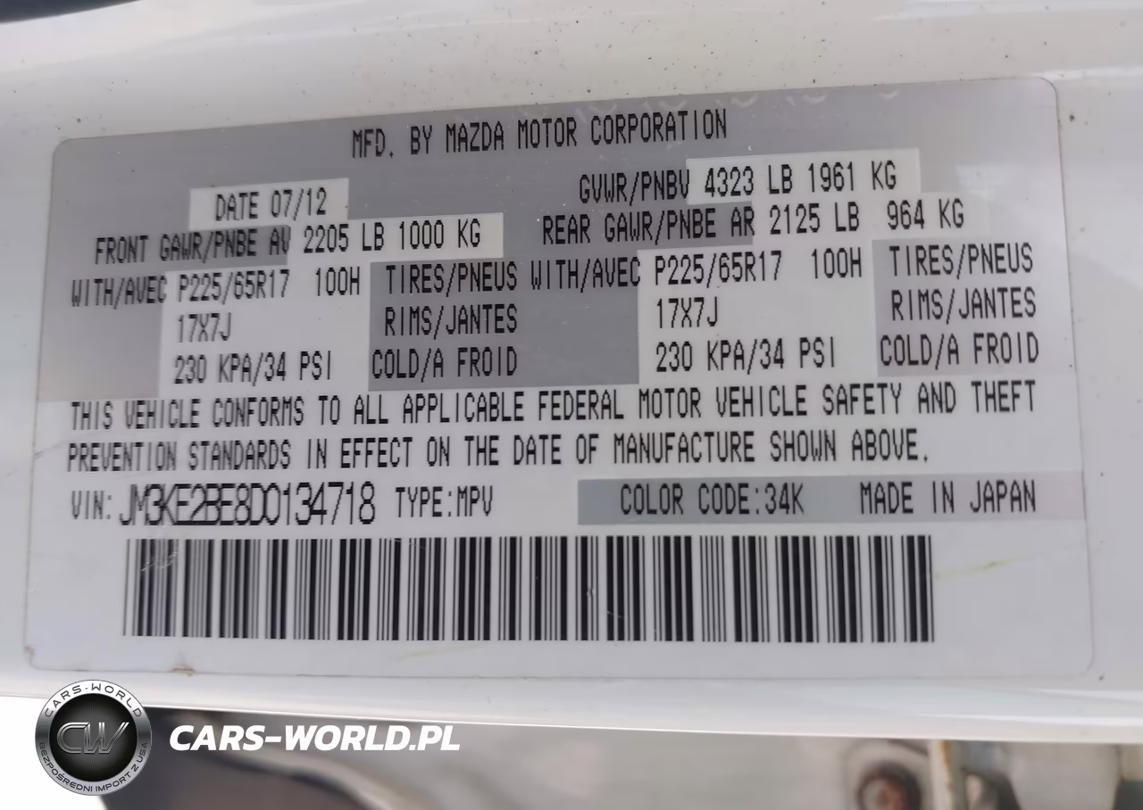 2013 Mazda Cx-5 Sport VIN:JM3KE2BE8D0134718 - 9