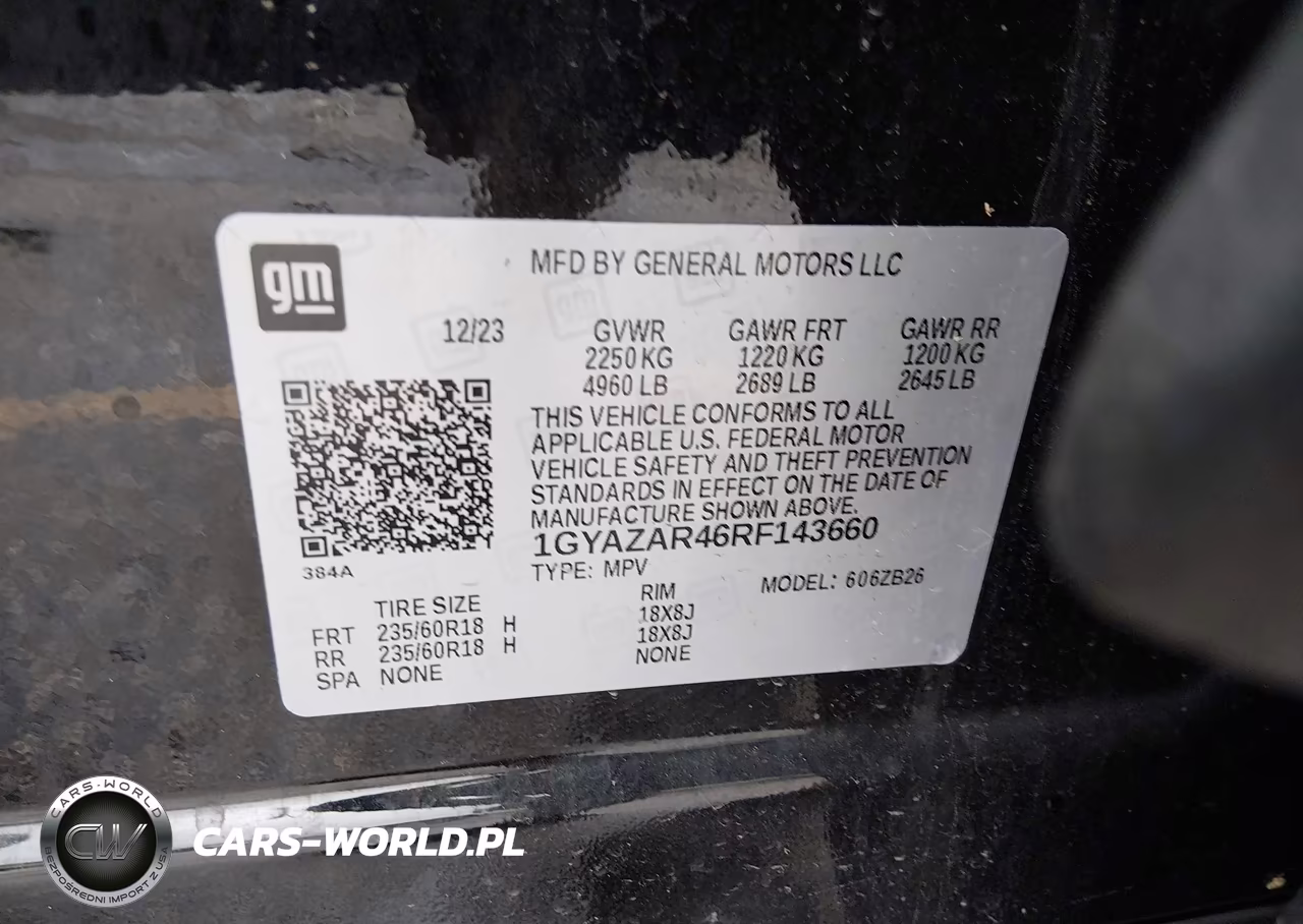 2024 Cadillac Xt4 Fwd Luxury VIN:1GYAZAR46RF143660 - 9