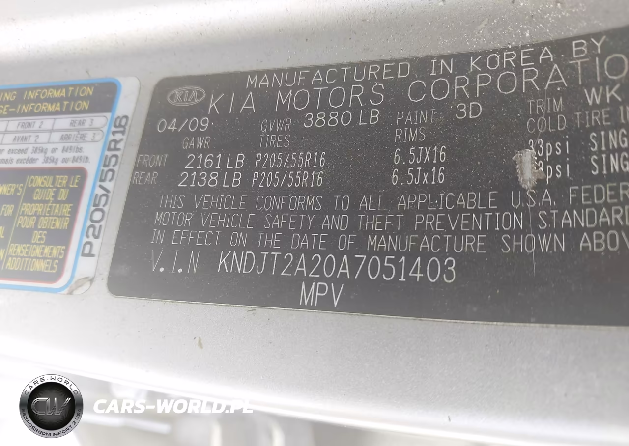 2010 Kia Soul + VIN:KNDJT2A20A7051403 - 3