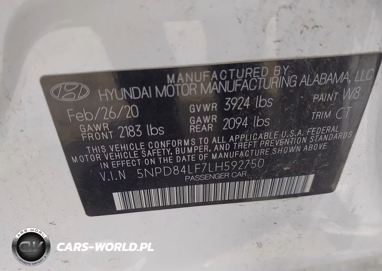 2020 Hyundai Elantra Sel VIN:5NPD84LF7LH592750 - 9