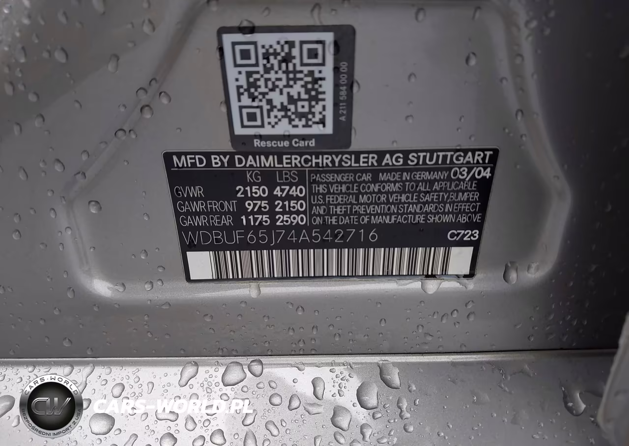 2004 Mercedes-Benz E 320 VIN:WDBUF65J74A542716 - 9