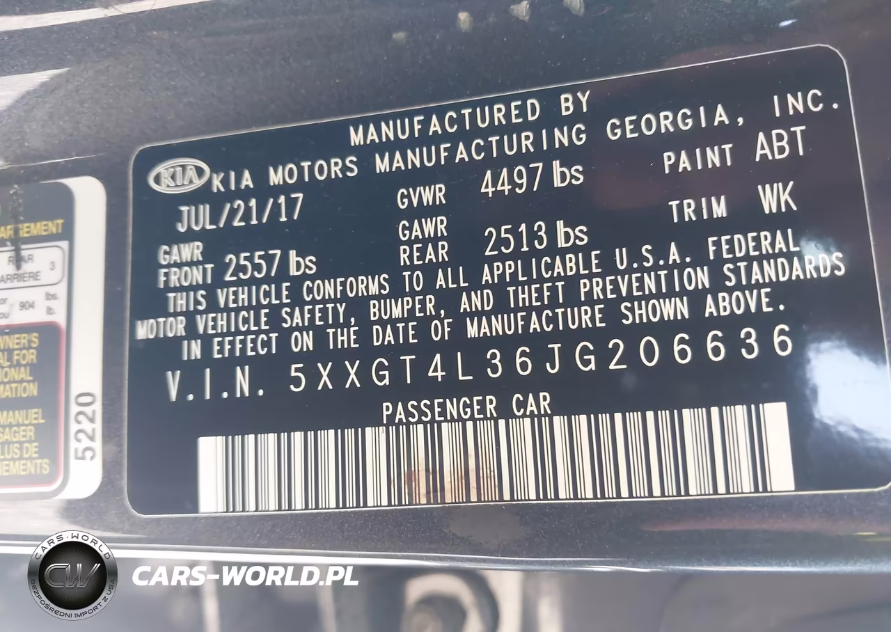 2018 Kia Optima S VIN:5XXGT4L36JG206636 - 9
