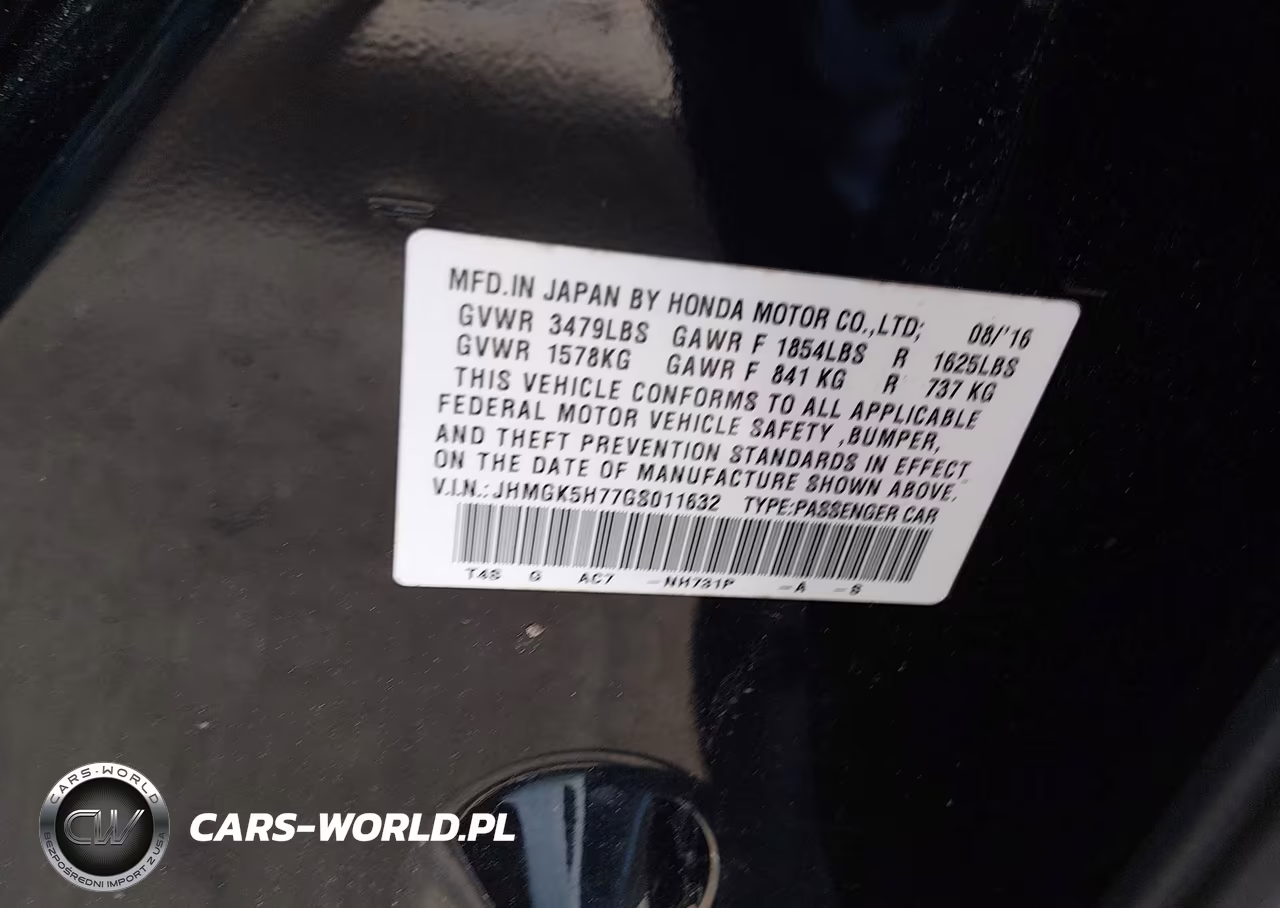 2016 Honda Fit Ex VIN:JHMGK5H77GS011632 - 9