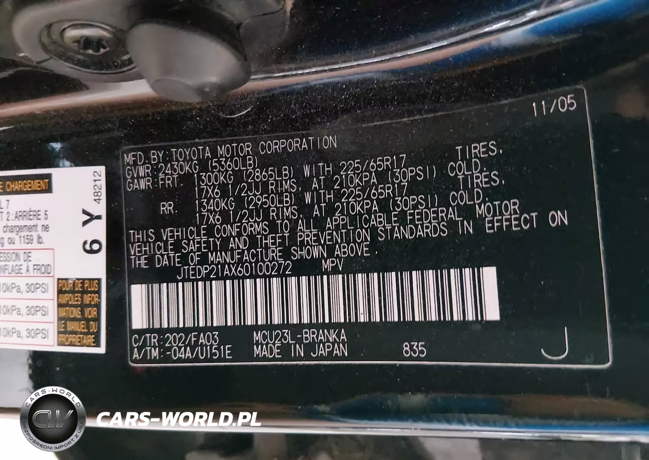 2006 Toyota Highlander Limited V6 VIN:JTEDP21AX60100272 - 9