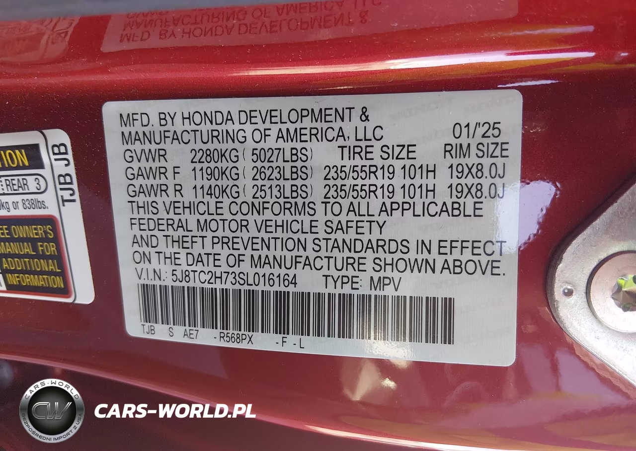 2025 Acura Rdx Advance VIN:5J8TC2H73SL016164 - 9