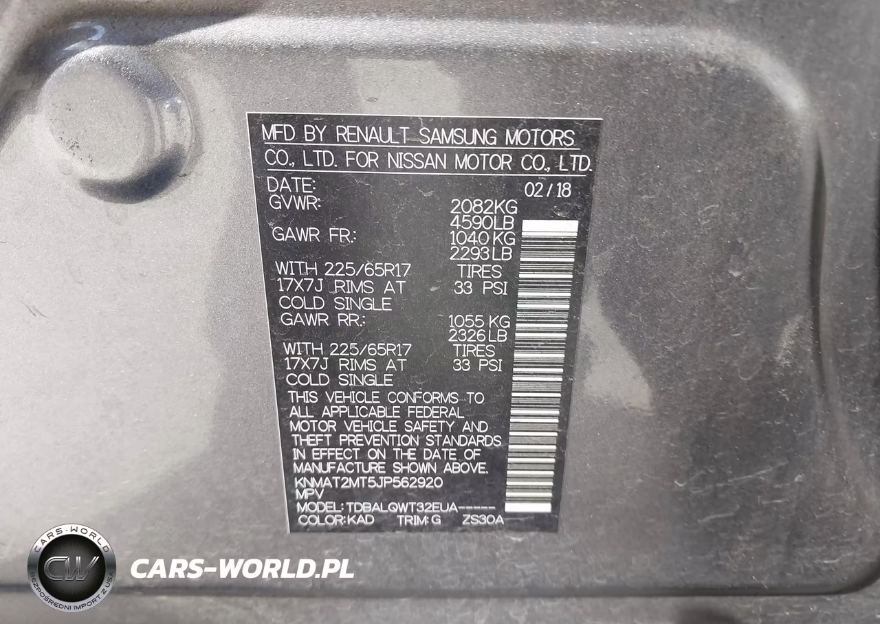 2018 Nissan Rogue Sv VIN:KNMAT2MT5JP562920 - 9