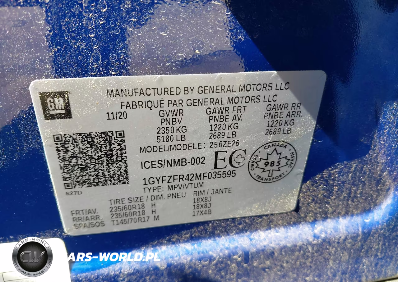 2021 Cadillac Xt4 Sport VIN:1GYFZFR42MF035595 - 9