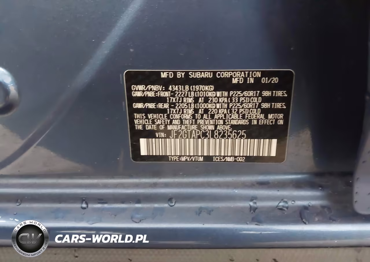 2020 Subaru Crosstrek Premium VIN:JF2GTAPC3L8235625 - 9