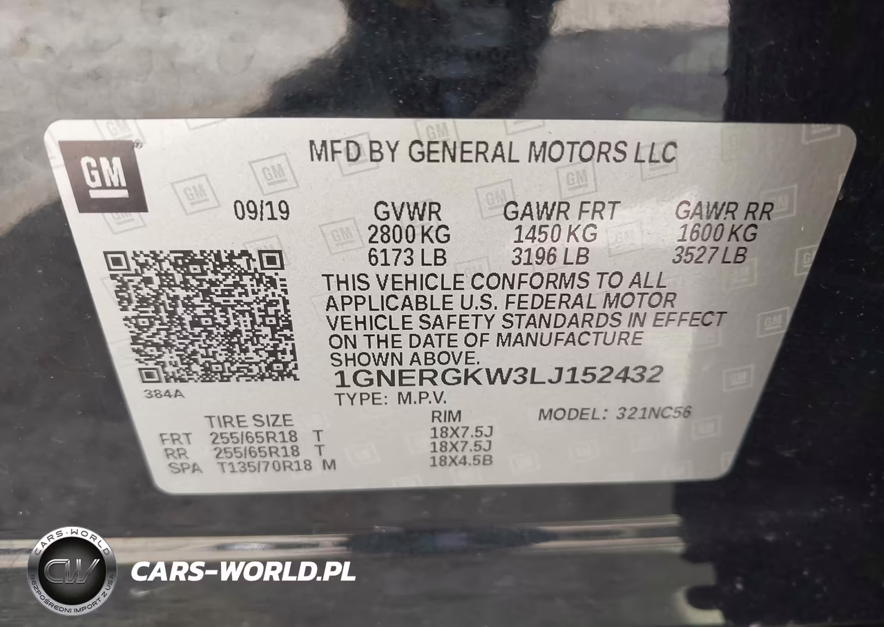 2020 Chevrolet Traverse Fwd Lt Cloth VIN:1GNERGKW3LJ152432 - 9