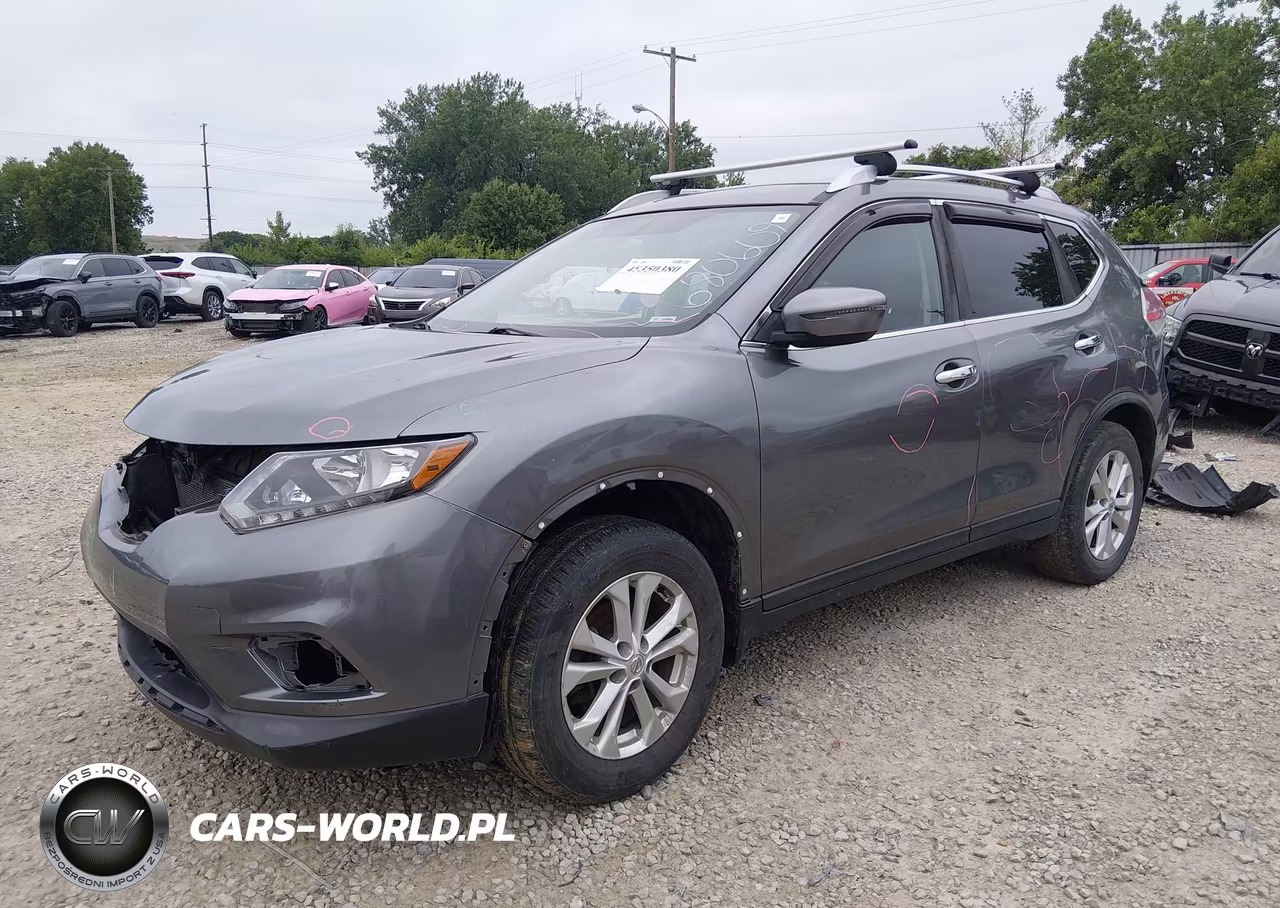 2016 Nissan Rogue Sv VIN:KNMAT2MV0GP680609 - 2