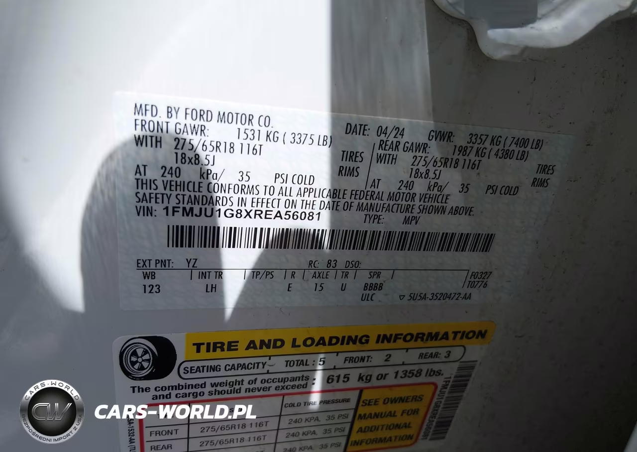2024 Ford Expedition Xl VIN:1FMJU1G8XREA56081 - 9