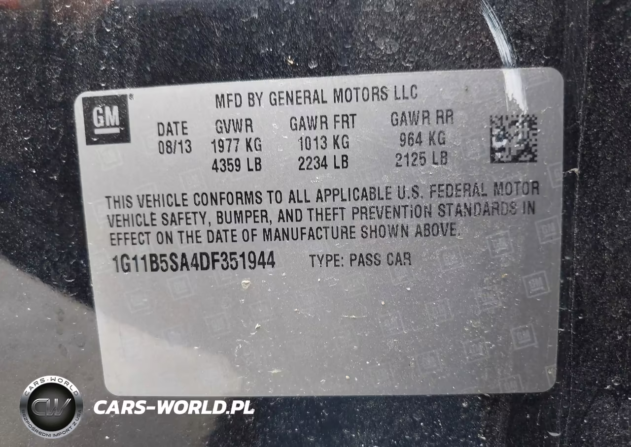 2013 Chevrolet Malibu 1Ls VIN:1G11B5SA4DF351944 - 9