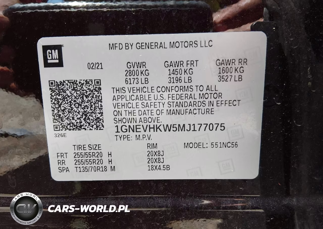 2021 Chevrolet Traverse Awd Lt Leather VIN:1GNEVHKW5MJ177075 - 9