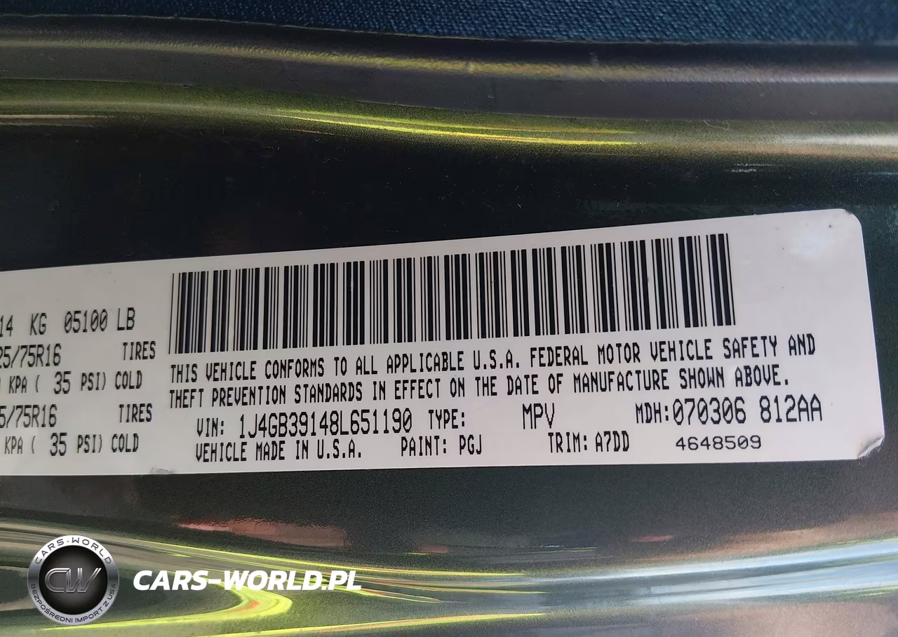 2008 Jeep Wrangler Unlimited X VIN:1J4GB39148L651190 - 9