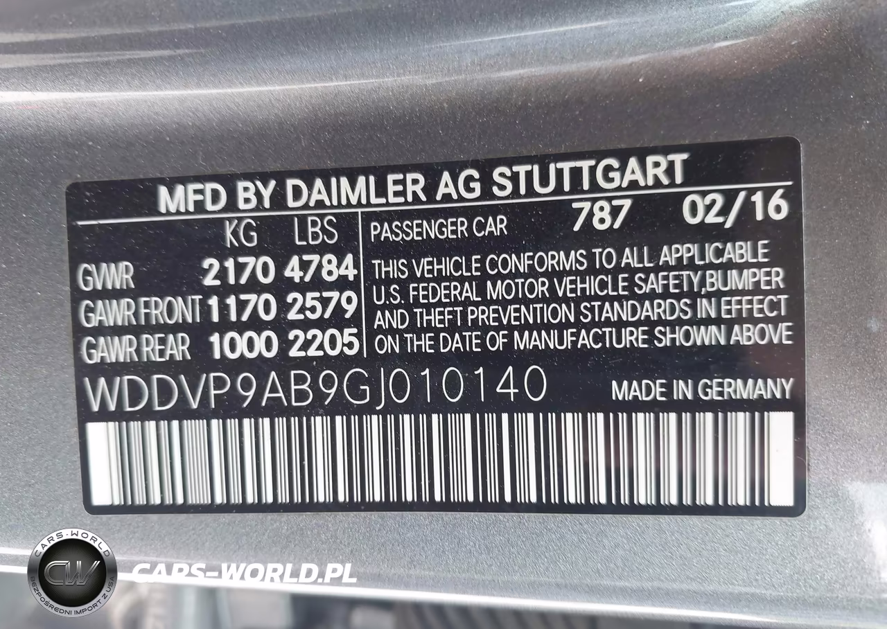 2016 Mercedes-Benz B 250E VIN:WDDVP9AB9GJ010140 - 9