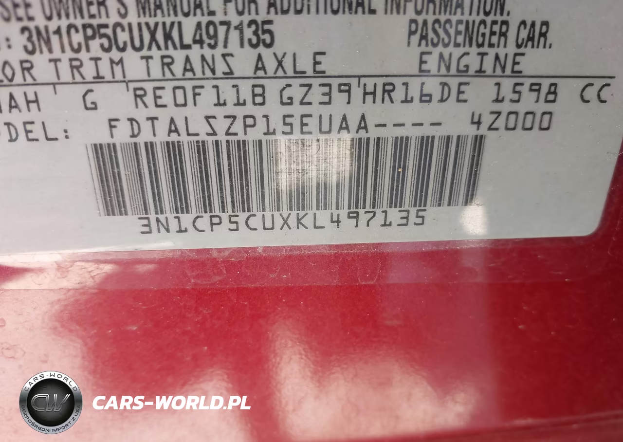 2019 Nissan Kicks Sv VIN:3N1CP5CUXKL497135 - 9