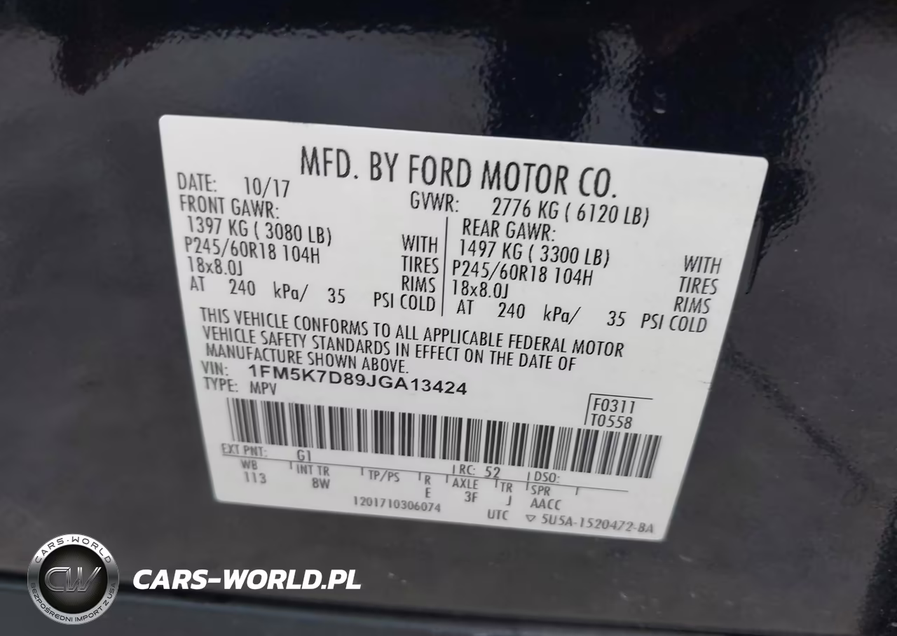 2018 Ford Explorer Xlt VIN:1FM5K7D89JGA13424 - 9