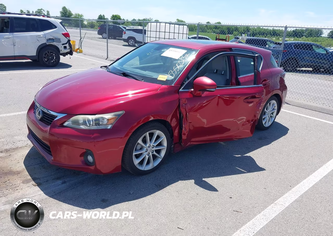 2012 Lexus Ct 200H Premium VIN:JTHKD5BH1C2078663 - 2