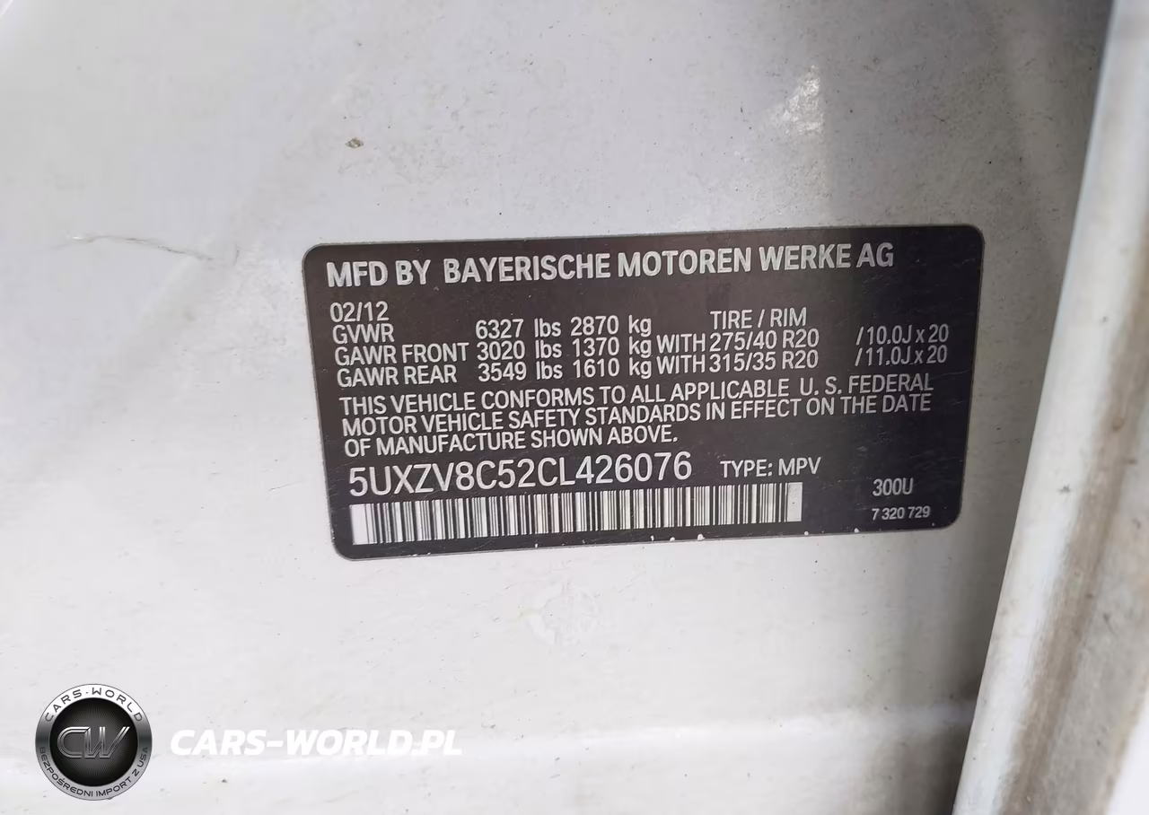 2012 BMW X5 xDrive50I VIN:5UXZV8C52CL426076 - 9