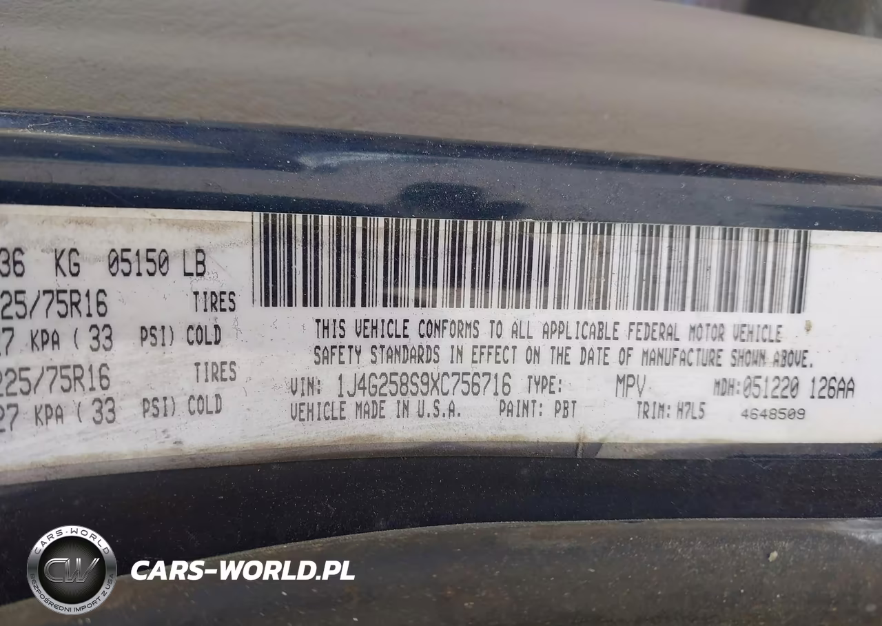 1999 Jeep Grand Cherokee Laredo VIN:1J4G258S9XC756716 - 9
