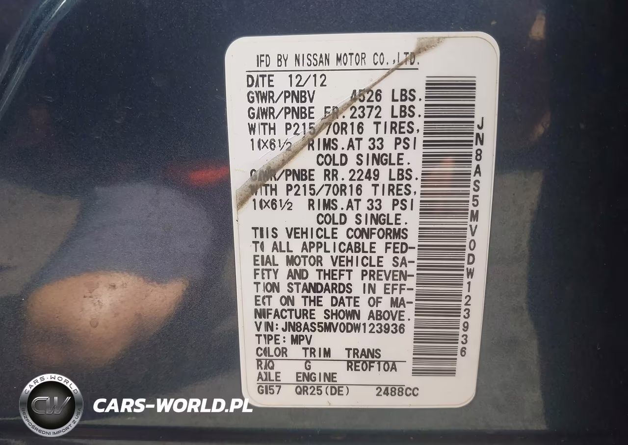 2013 Nissan Rogue S VIN:JN8AS5MV0DW123936 - 9