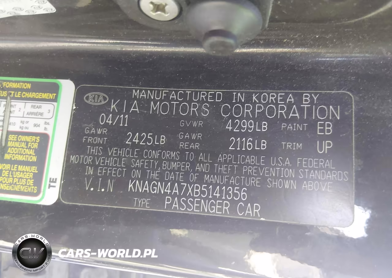 2011 Kia Optima Ex VIN:KNAGN4A7XB5141356 - 9