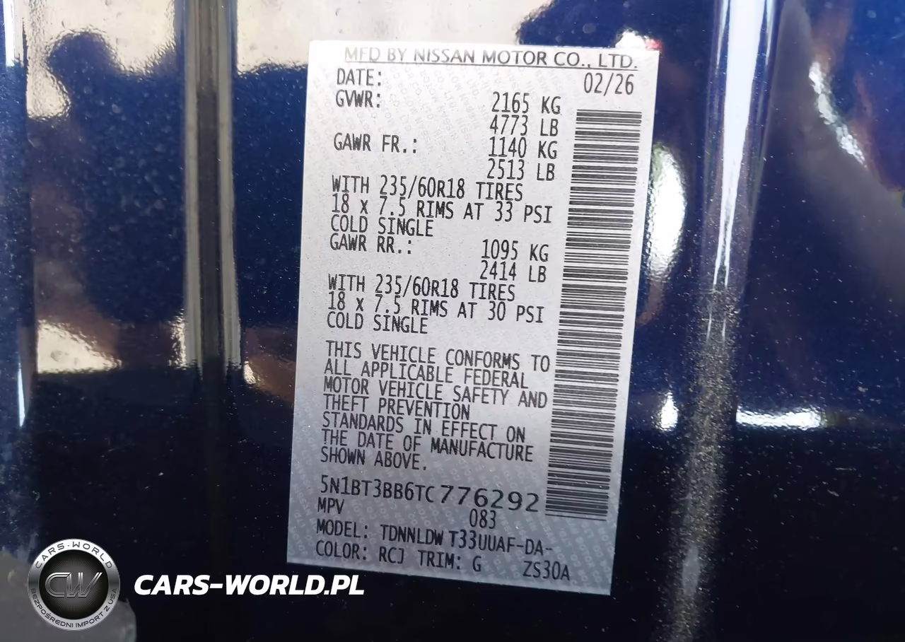 2026 Nissan Rogue Sv VIN:5N1BT3BB6TC776292 - 9