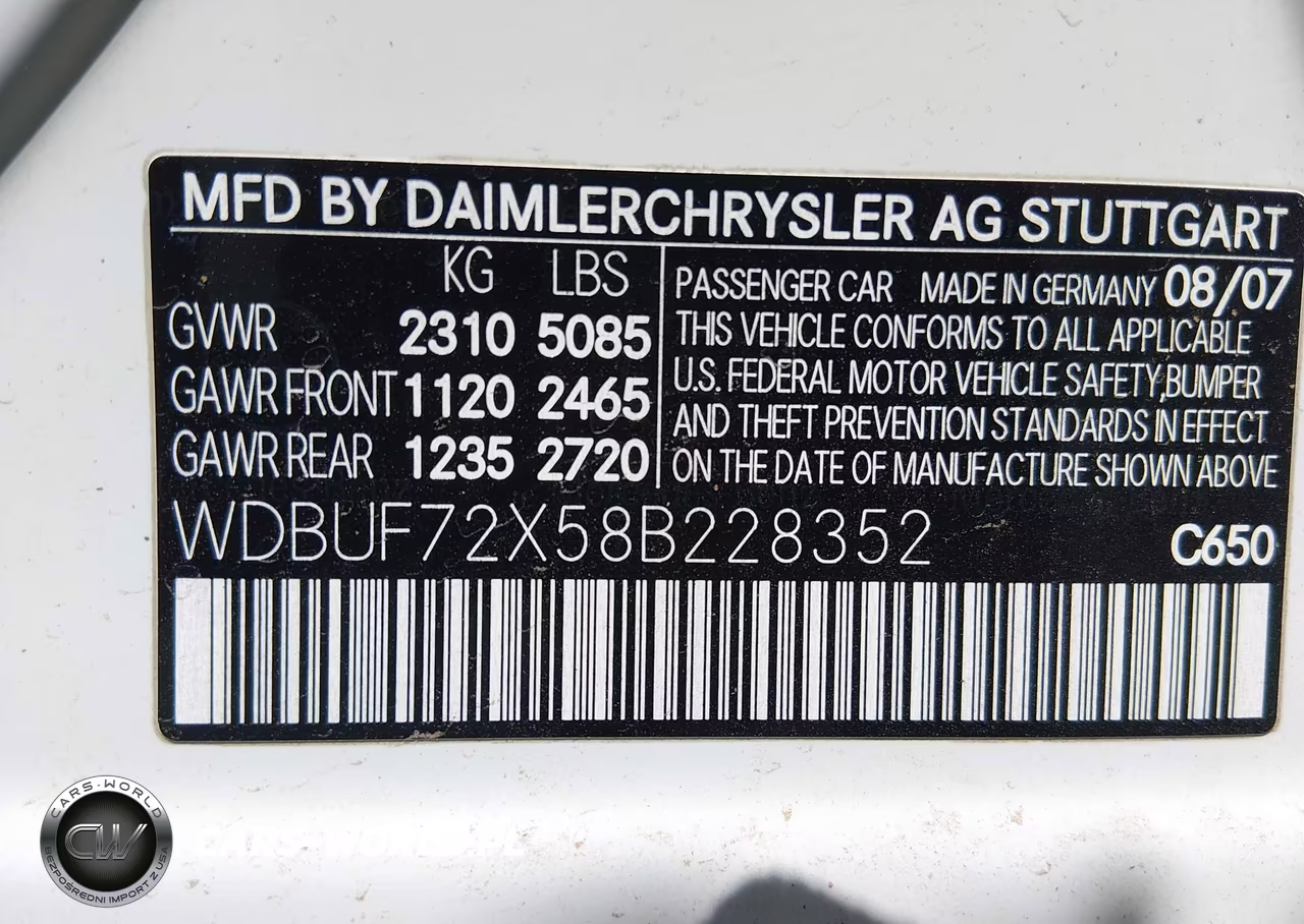 2008 Mercedes-Benz E 550 VIN:WDBUF72X58B228352 - 9