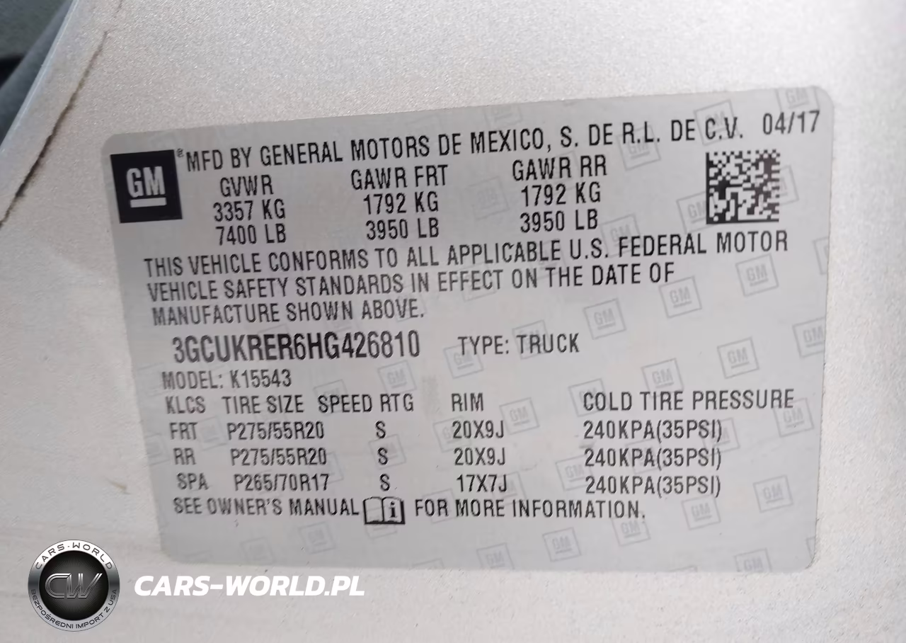 2017 Chevrolet Silverado 1500 1Lt VIN:3GCUKRER6HG426810 - 9