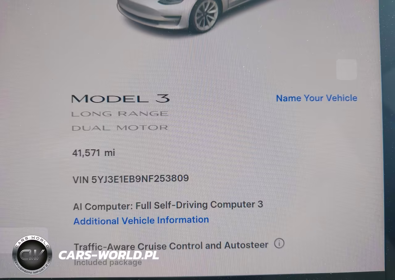 2022 Tesla Model 3 Long Range Dual Motor All-Wheel Drive VIN:5YJ3E1EB9NF253809 - 7