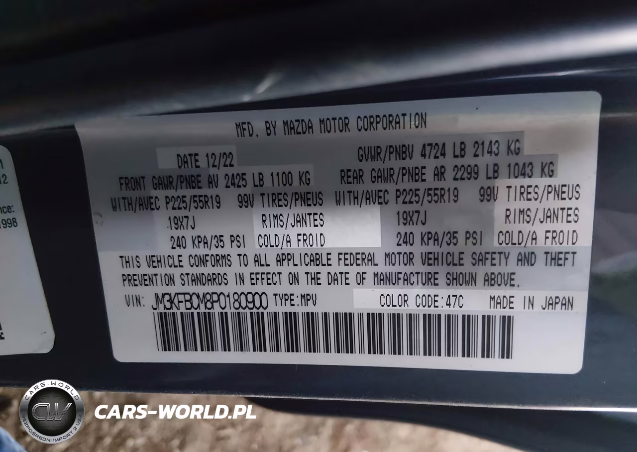 2023 Mazda Cx-5 2.5 S Carbon Edition VIN:JM3KFBCM8P0180900 - 9